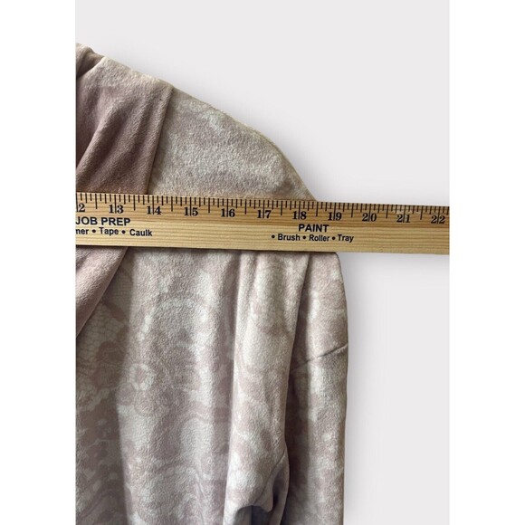 SIMPLY VERA WANG Pink Hooded Extra Soft Velour Lounge Sleep Pullover Top Small - Picture 8 of 11